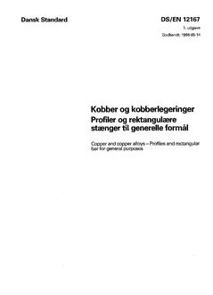 DANSK DS/EN 12167