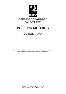 DNV DNV-OS-E301