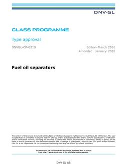 DNV DNVGL-CP-0210
