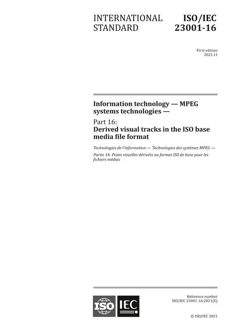 ISO/IEC 23001-16:2021