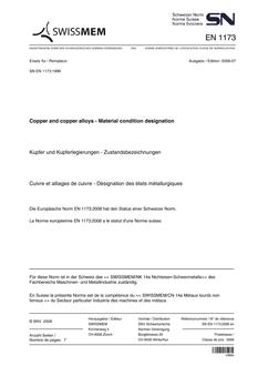 SNV SN EN 1173