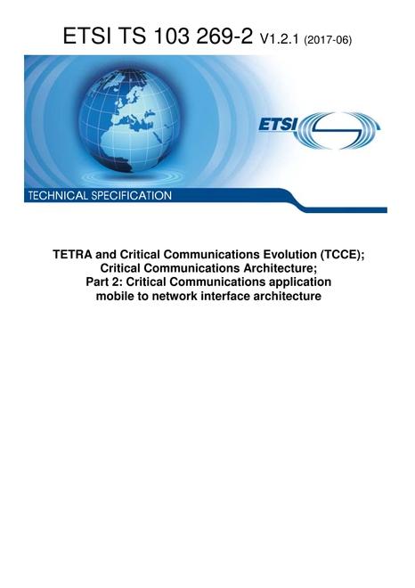 ETSI TS 103 269-2