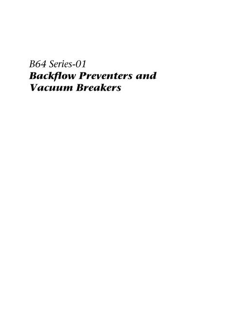 CAN/CSA B64 SERIES-01