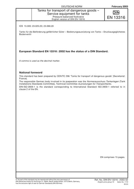 DIN EN 13316