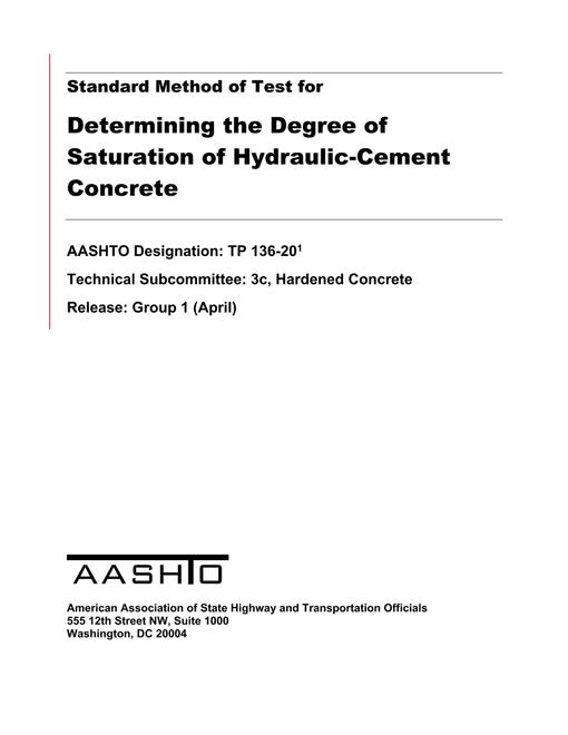 AASHTO TP 136-20