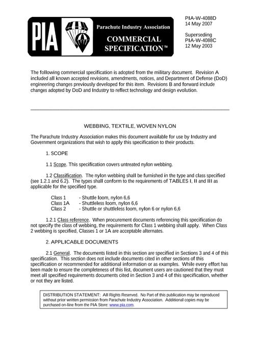 PIA PIA-W-4088D