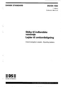 DANSK DS/EN 1502