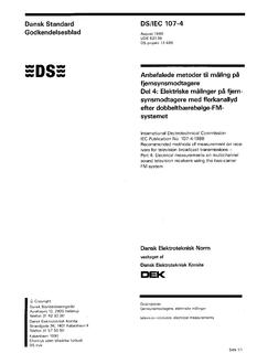 DANSK DS/IEC 107-4