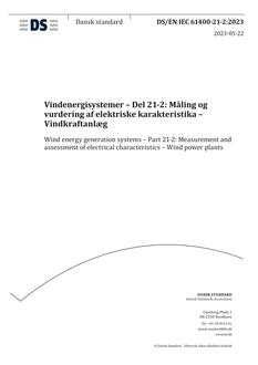 DANSK DS/EN IEC 61400-21-2