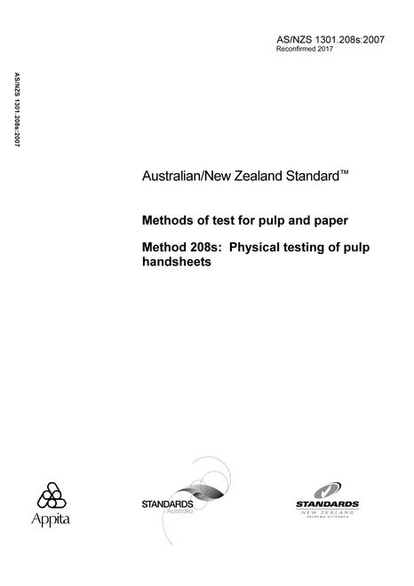 AS/NZS 1301.208S:2007