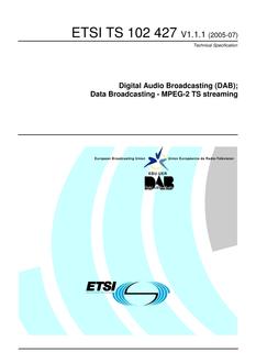 ETSI TS 102 427