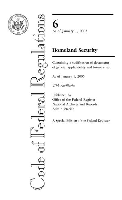 CFR 6CFR 1-99
