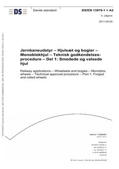 DANSK DS/EN 13979-1 + A2