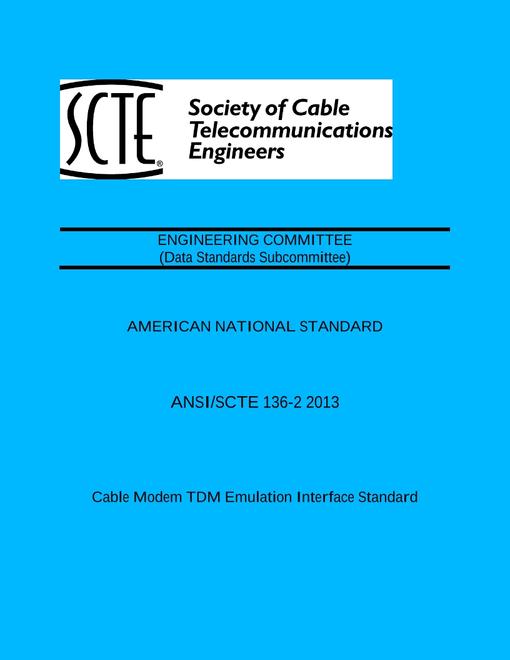 SCTE 136-2 2013