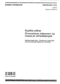 DANSK DS/EN ISO 1127
