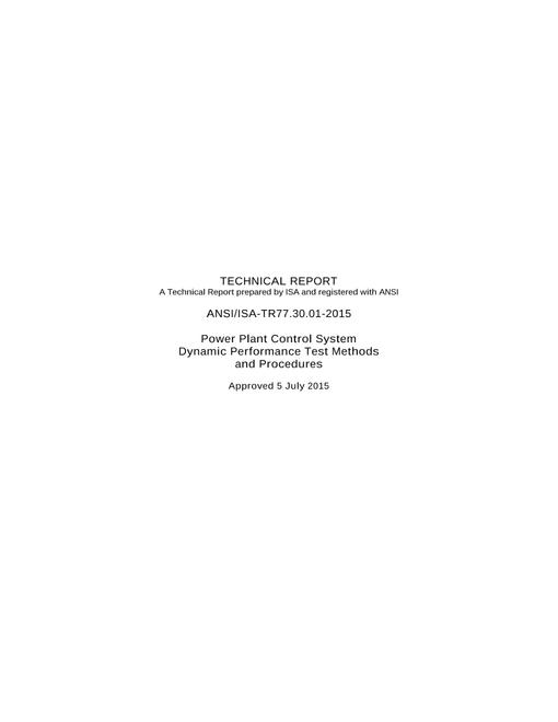 ISA TR77.30.01