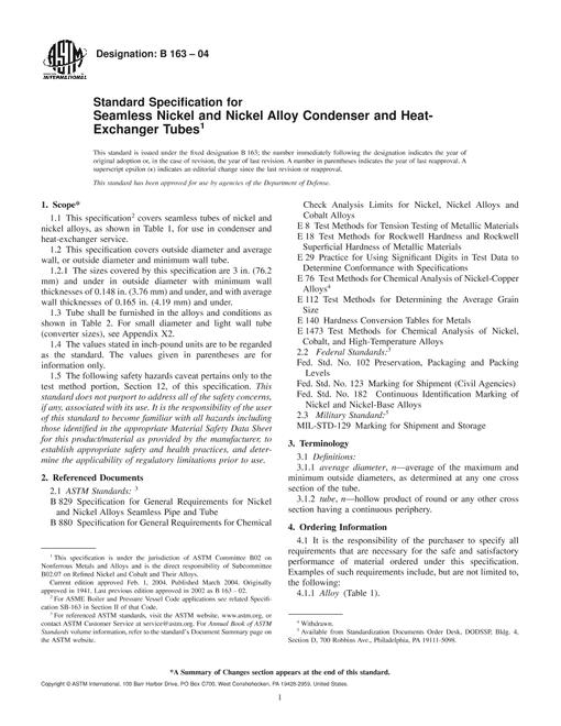 ASTM B163-04