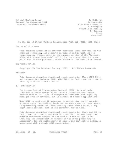 IETF RFC 3554