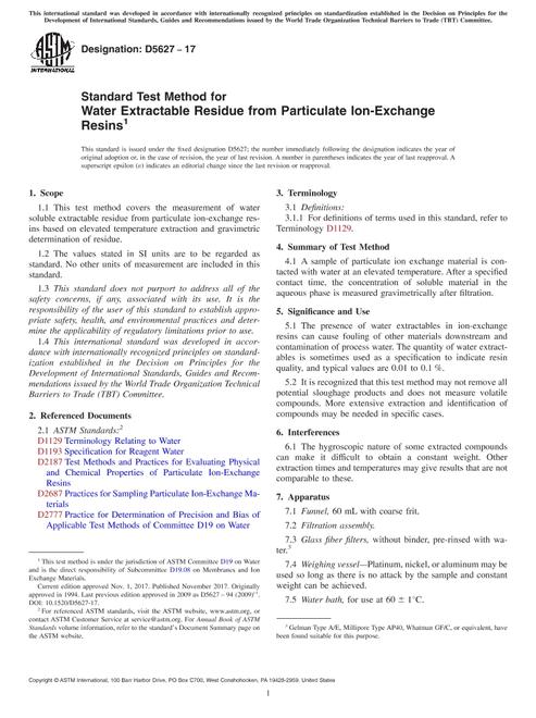 ASTM D5627-17