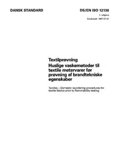 DANSK DS/EN ISO 12138