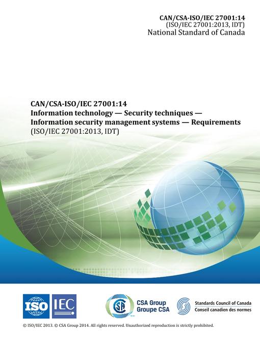 CAN/CSA-ISO/IEC INFORMATION SECURITY PACKAGE