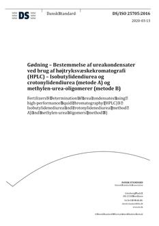 DANSK DS/ISO 25705