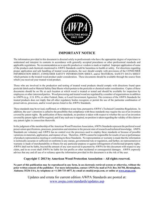 AWPA T1-13 / U1-13 SET