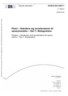 DANSK DS/EN ISO 4597-1