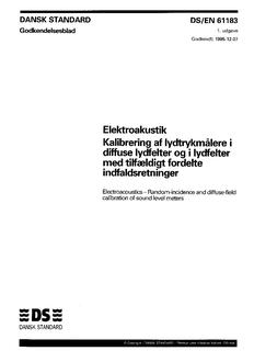 DANSK DS/EN 61183