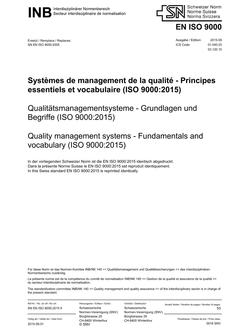 SNV SN EN ISO 9000