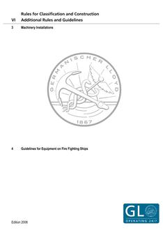 DNV GL ADDITIONAL RULES AND GUIDELINES VI-3-4