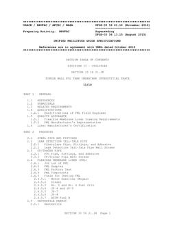 NAVY UFGS-33 56 21.18