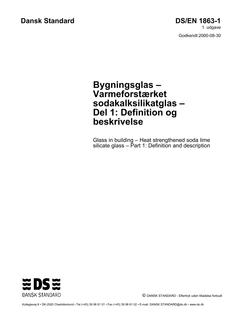 DANSK DS/EN 1863-1