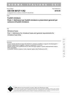 CEI EN 60127-1