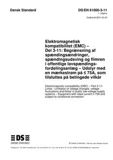 DANSK DS/EN 61000-3-11