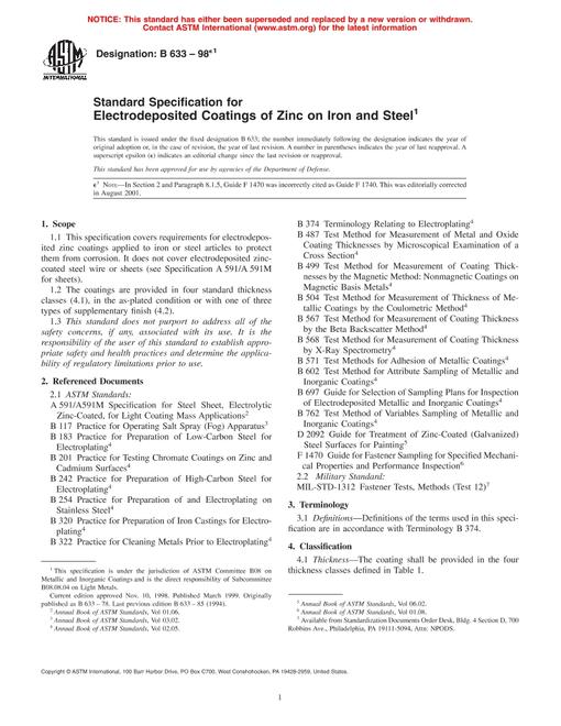 ASTM B633-98e1