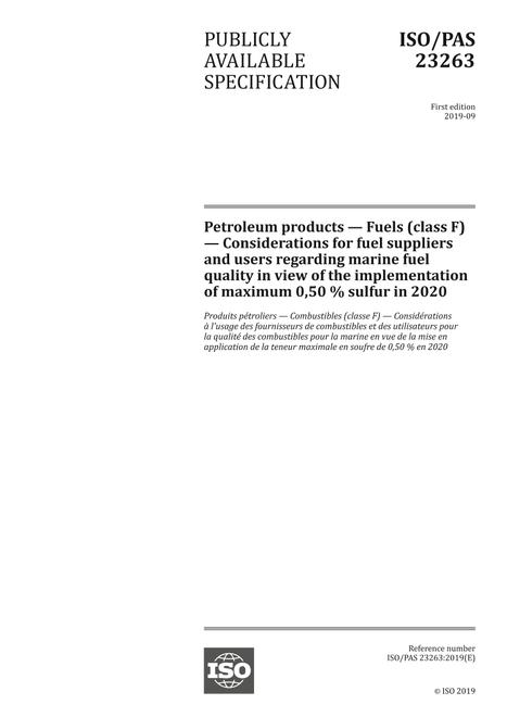 ISO/PAS 23263:2019