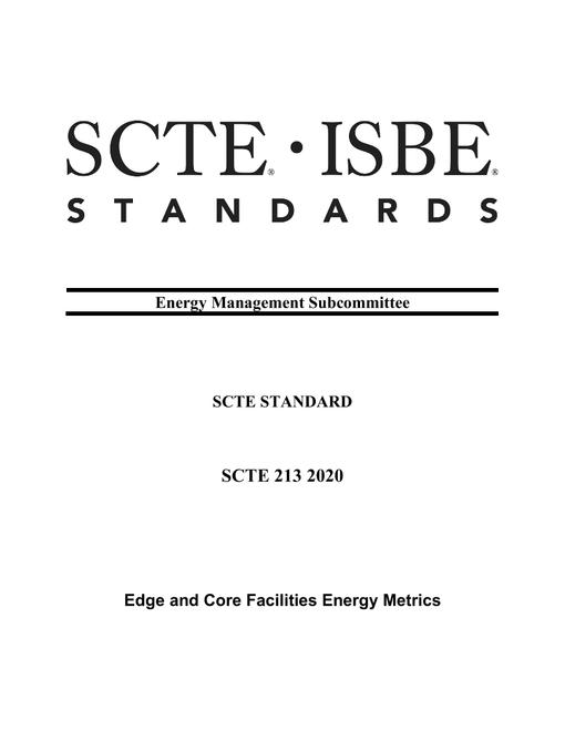 SCTE 213 2020