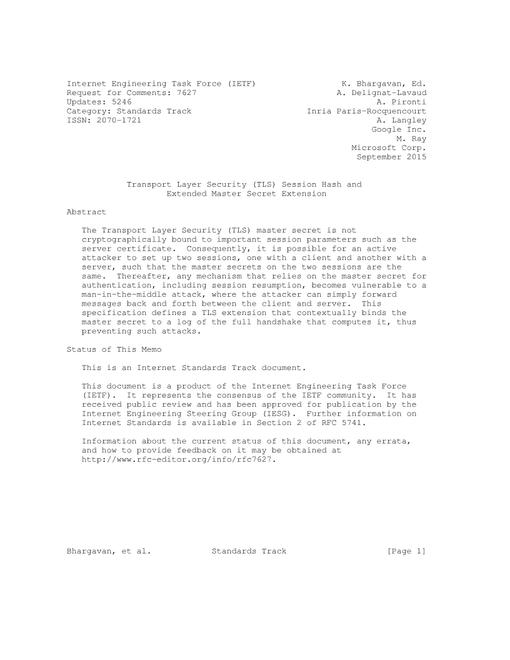 IETF RFC 7627