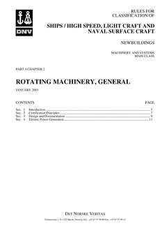 DNV DNV-RU-SHIPS/HSLC PART 4 CHAPTER 2