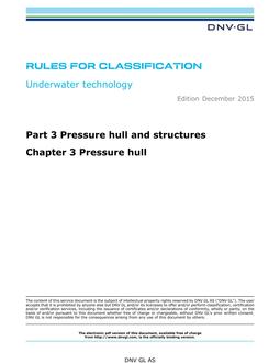 DNV DNVGL-RU-UWT PART 3 CHAPTER 3