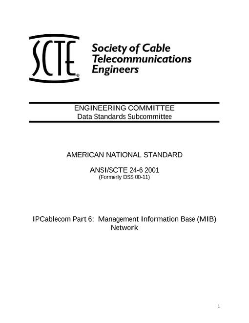 SCTE 24-6 2001