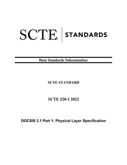 SCTE 220-1 2022