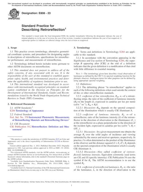 ASTM E808-23