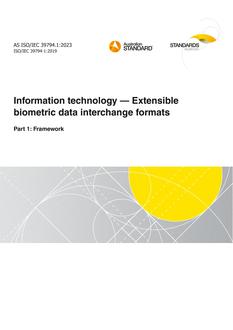 AS ISO/IEC 39794.1:2023