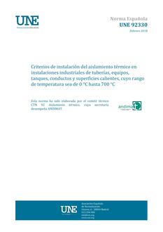AENOR UNE 92330