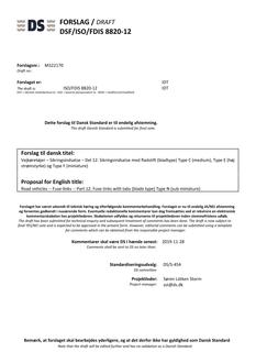 DANSK DSF/ISO/FDIS 8820-12
