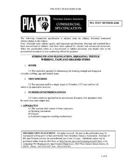 PIA PIA TEST METHOD 4108