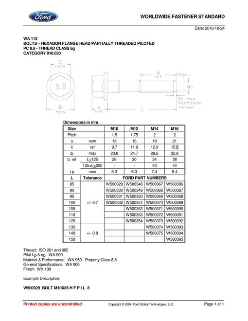 FORD WA112