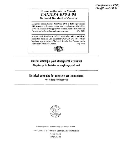 CAN/CSA E79-5-95 (R1999)